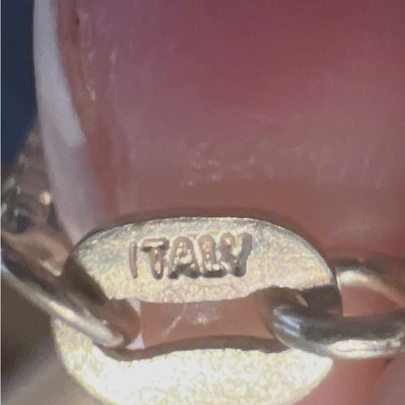 Italian Vintage Janecraft Gold over 925 sterling,  heart Pendant sterling 925 - Picture 2 of 4